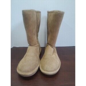 Bear Paw Eva Suede Sherpa Lined 10.5in Tall Womens Boots Size 7
